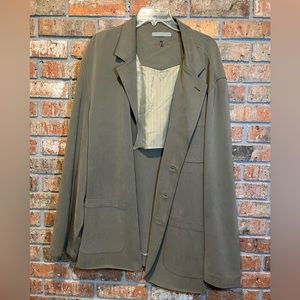 Tommy Bahama Paradise Nation Mens Beige 100% Silk Jacket Size XXL